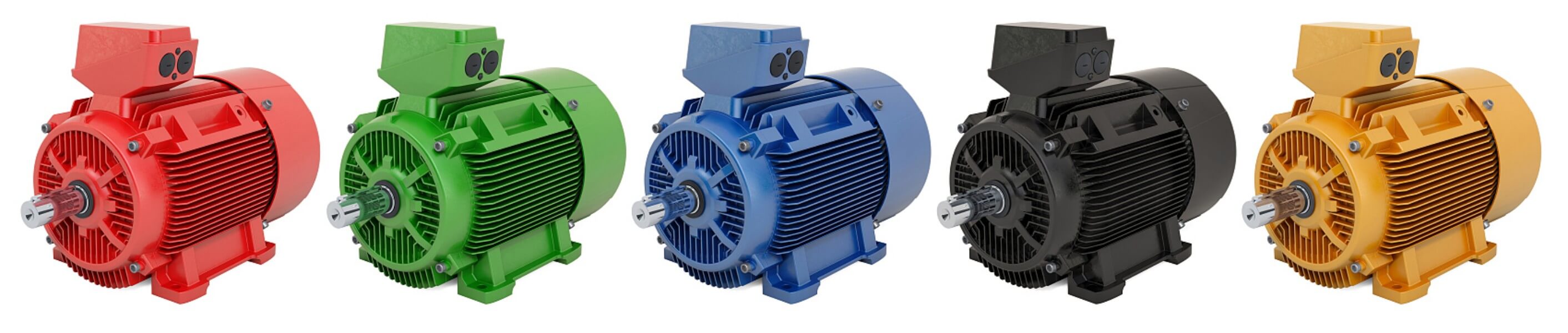 Colorful industrial motors Colorful industrial motors