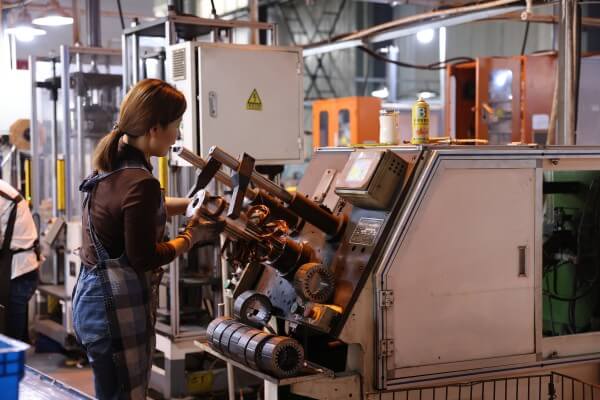 Assembly ng rotor at stator ng 3 phase AC induction motor