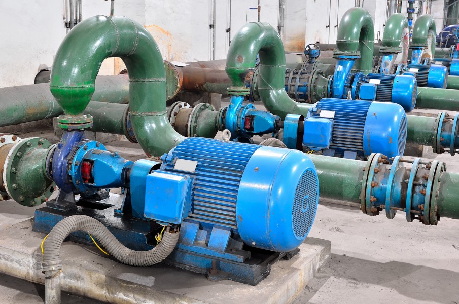 Sewage treatment pumping station