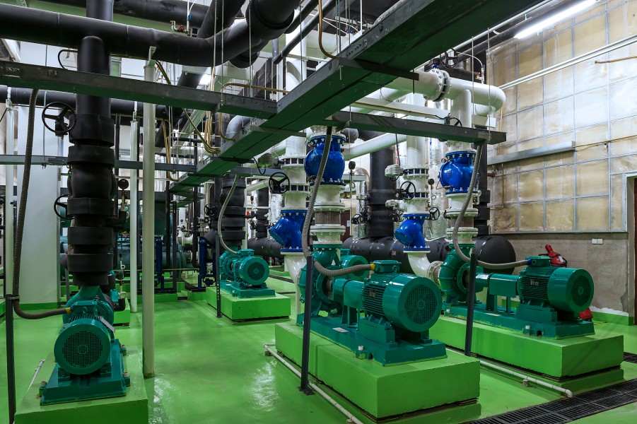 Industrial interiors and pipelines